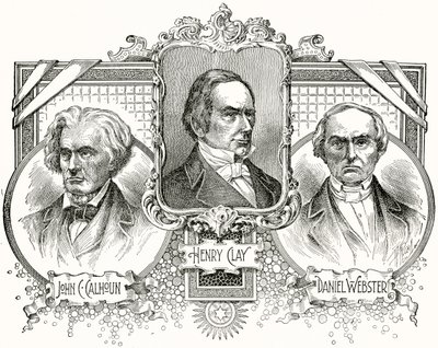 John C. Calhoun, Henry Clay, Daniel Webster by American School